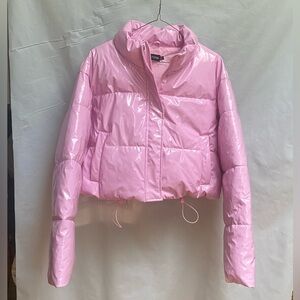 PrettyLittleThing Pink Puffer Jacket